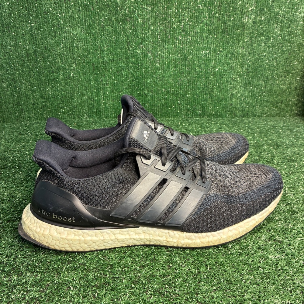 Adidas UltraBoost 2.0 Primeknit Running Athletic Sneaker Core Black Mens Size 13